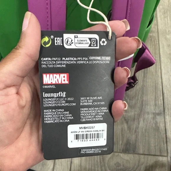 Loungefly Marvel Green Goblin Backpack